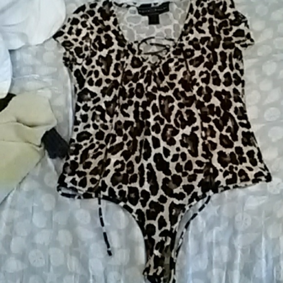Leopard Print Leotard - Picture 1 of 1